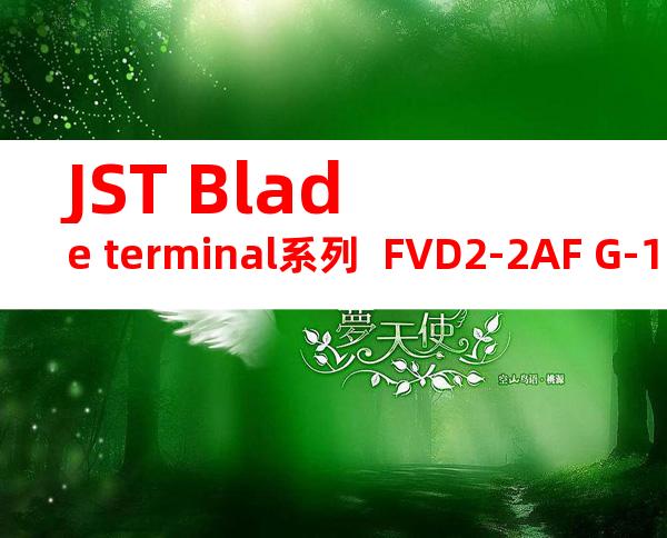 JST Blade terminal系列  FVD2-2AF G-16无焊端子产品规格书